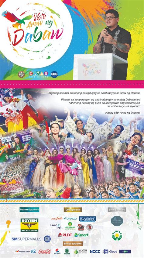 Araw ng Dabaw returns for Davao City’s 86th founding .